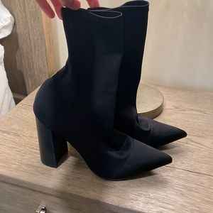 Tony Bianco Stretch Pointy Ankle Bootie